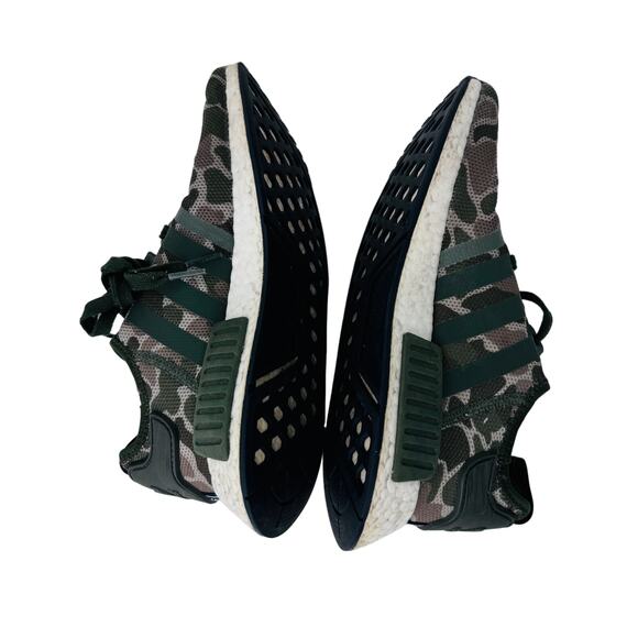 Adidas NMD R1 Boost Running Shoes Duck Camo‎ Sesame Green D96617 Mens Size 8 main image 9
